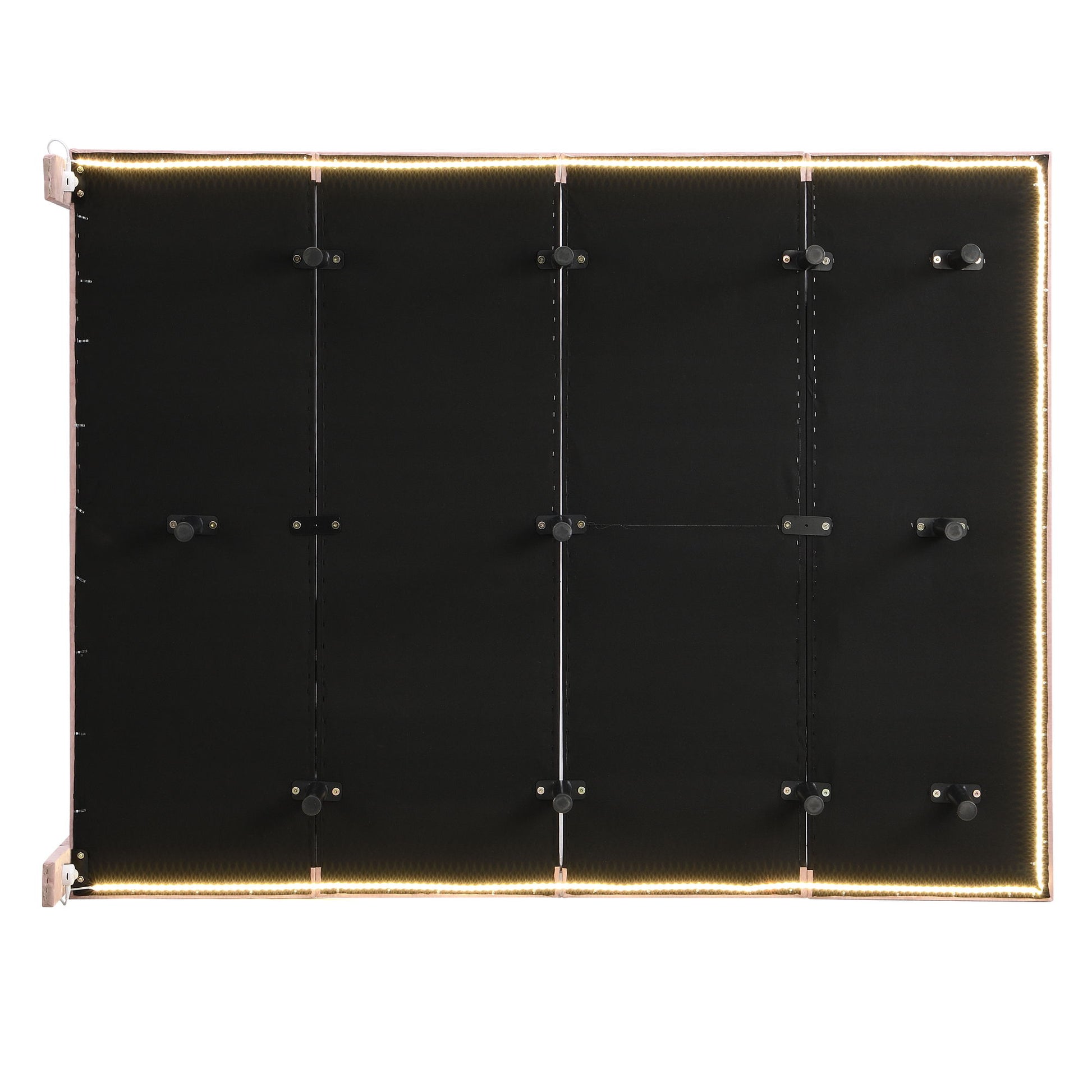 Upholstered Bed With Sensor Light And Headboard, Floating Velvet Platform Bed - The Sleep Loft - Online Mattress Showroom NYC