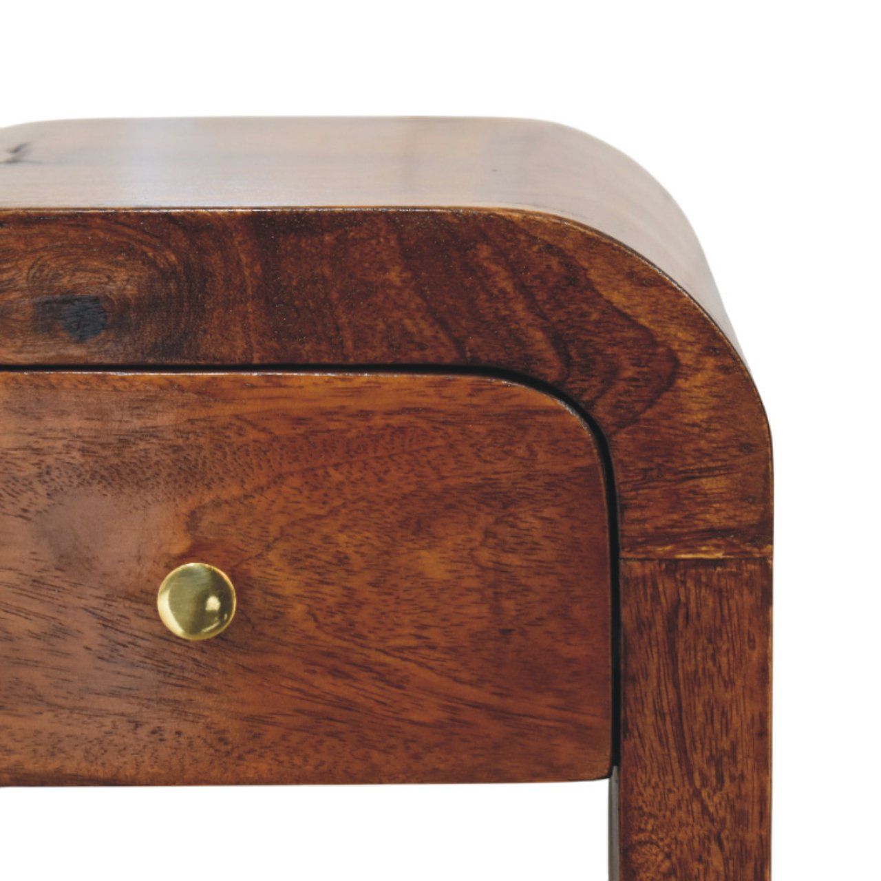 Mini Darcy - Nightstand With Curved Edges - The Sleep Loft - Online Mattress Showroom NYC