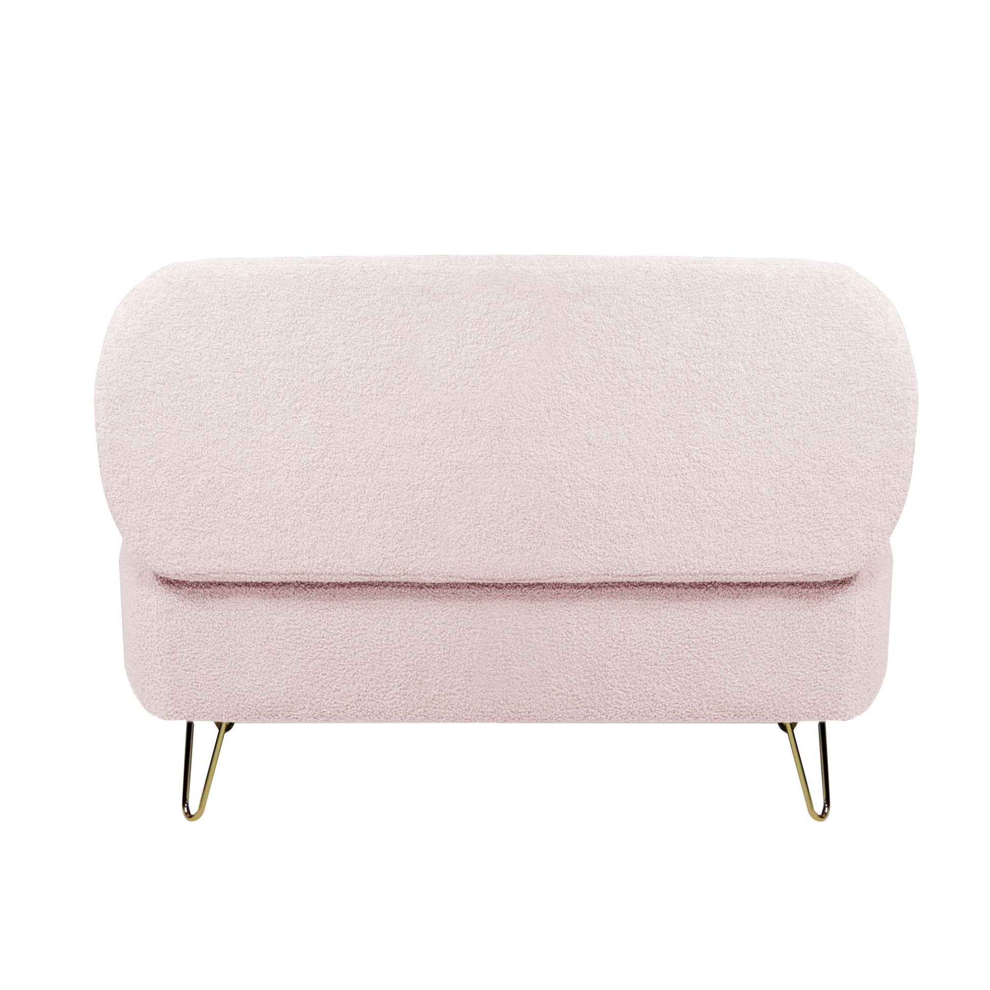Storage Ottoman Bench For End Of Bed Legs, Modern Camel Faux Fur Entryway Bench Upholstered Padded With Storage For Living Room Bedroom - The Sleep Loft - Online Mattress Showroom NYC