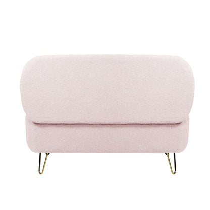 Storage Ottoman Bench For End Of Bed Legs, Modern Camel Faux Fur Entryway Bench Upholstered Padded With Storage For Living Room Bedroom - The Sleep Loft - Online Mattress Showroom NYC
