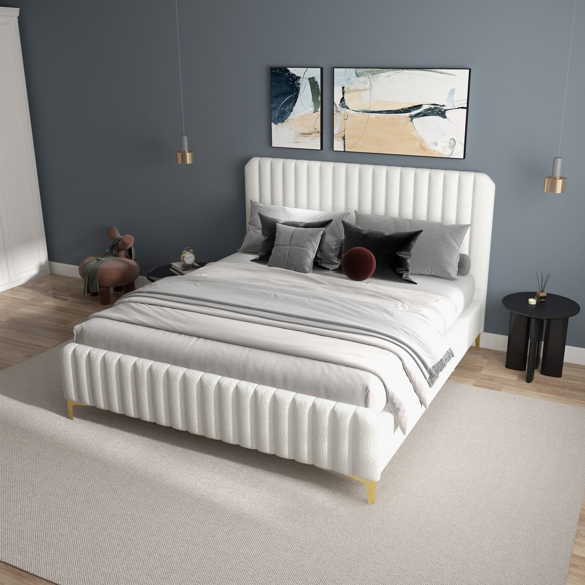 Valery - Upholstered Platform Bed - The Sleep Loft - Online Mattress Showroom NYC