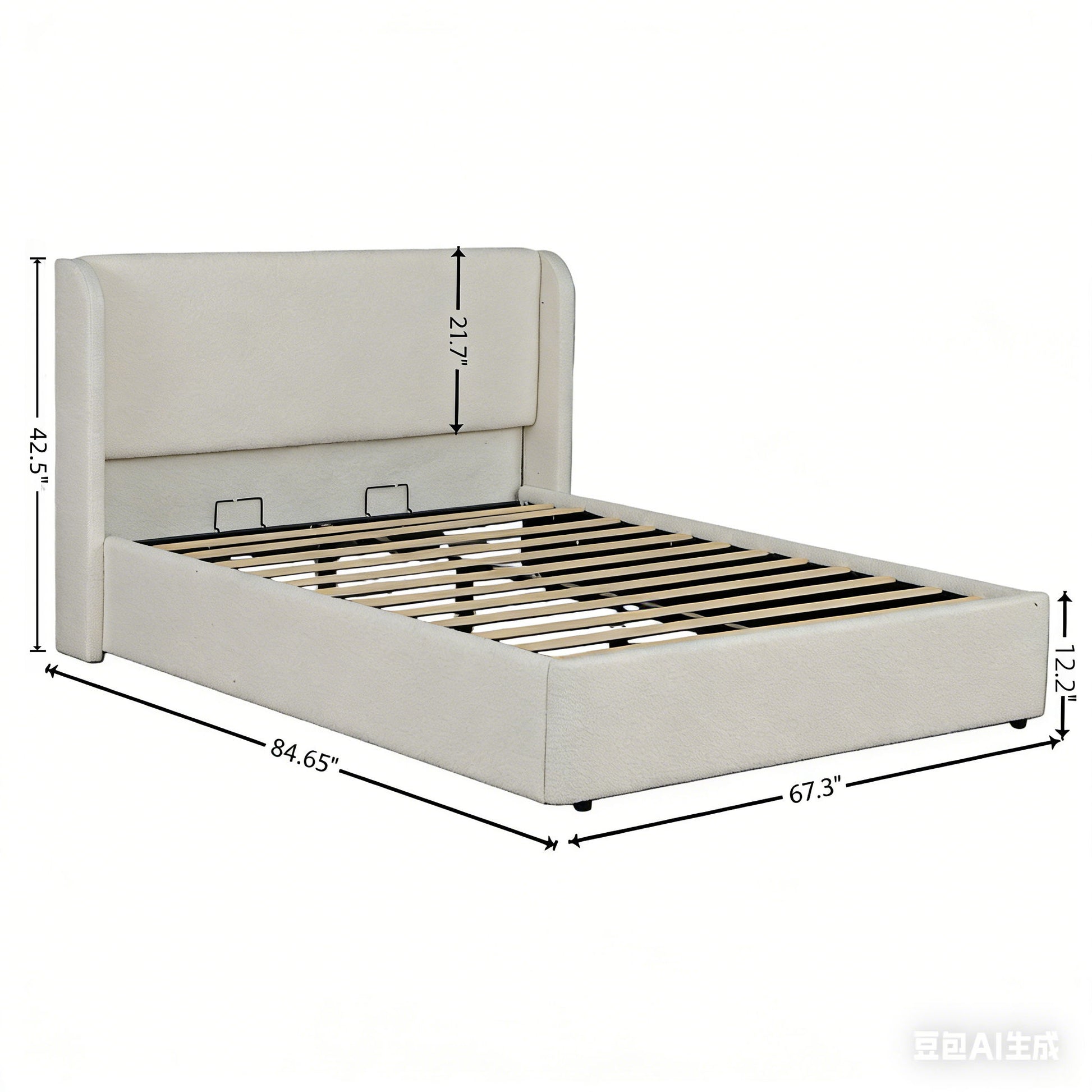 Upholstered Cloud Bed Frame With Headboard - The Sleep Loft - Online Mattress Showroom NYC