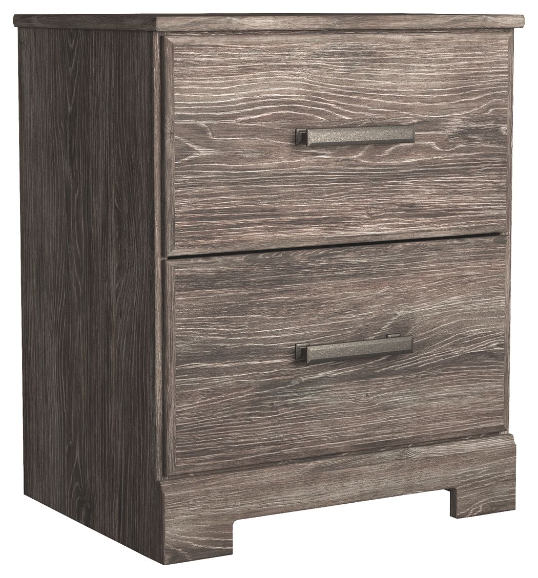 Ralinksi - Two Drawer Night Stand - Gray - The Sleep Loft - Online Mattress Showroom NYC