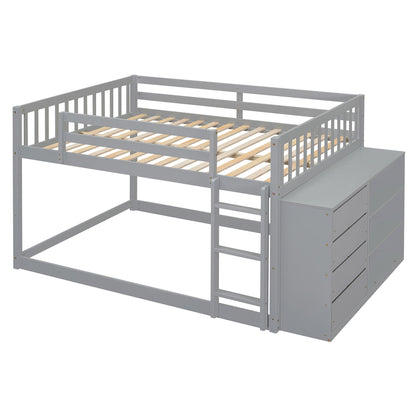 Bunk Bed With 4 Drawers And 3 Shelves - The Sleep Loft - Online Mattress Showroom NYC