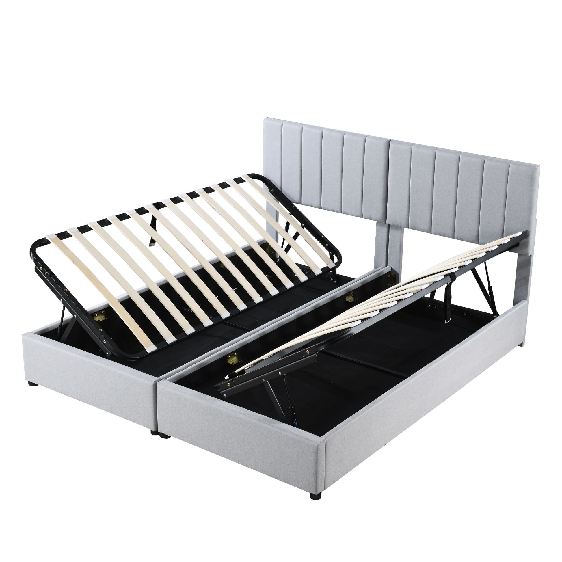 Upholstered Platform Bed With A Hydraulic Storage System - The Sleep Loft - Online Mattress Showroom NYC