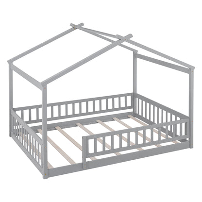 Bed House Bed Frame With Fence - The Sleep Loft - Online Mattress Showroom NYC