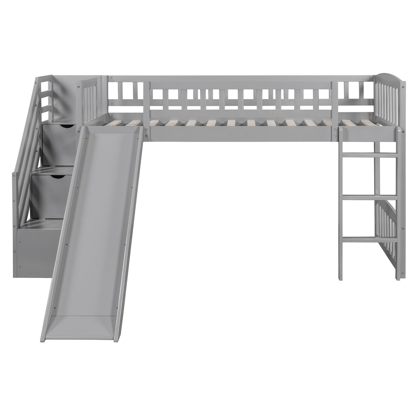 Loft Stairway Bed With 2 Drawers, Convertible Ladder And Slide - The Sleep Loft - Online Mattress Showroom NYC