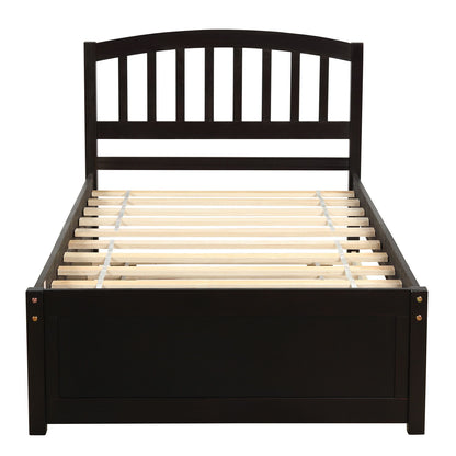 Platform Bed Wood Bed Frame With Trundle - The Sleep Loft - Online Mattress Showroom NYC