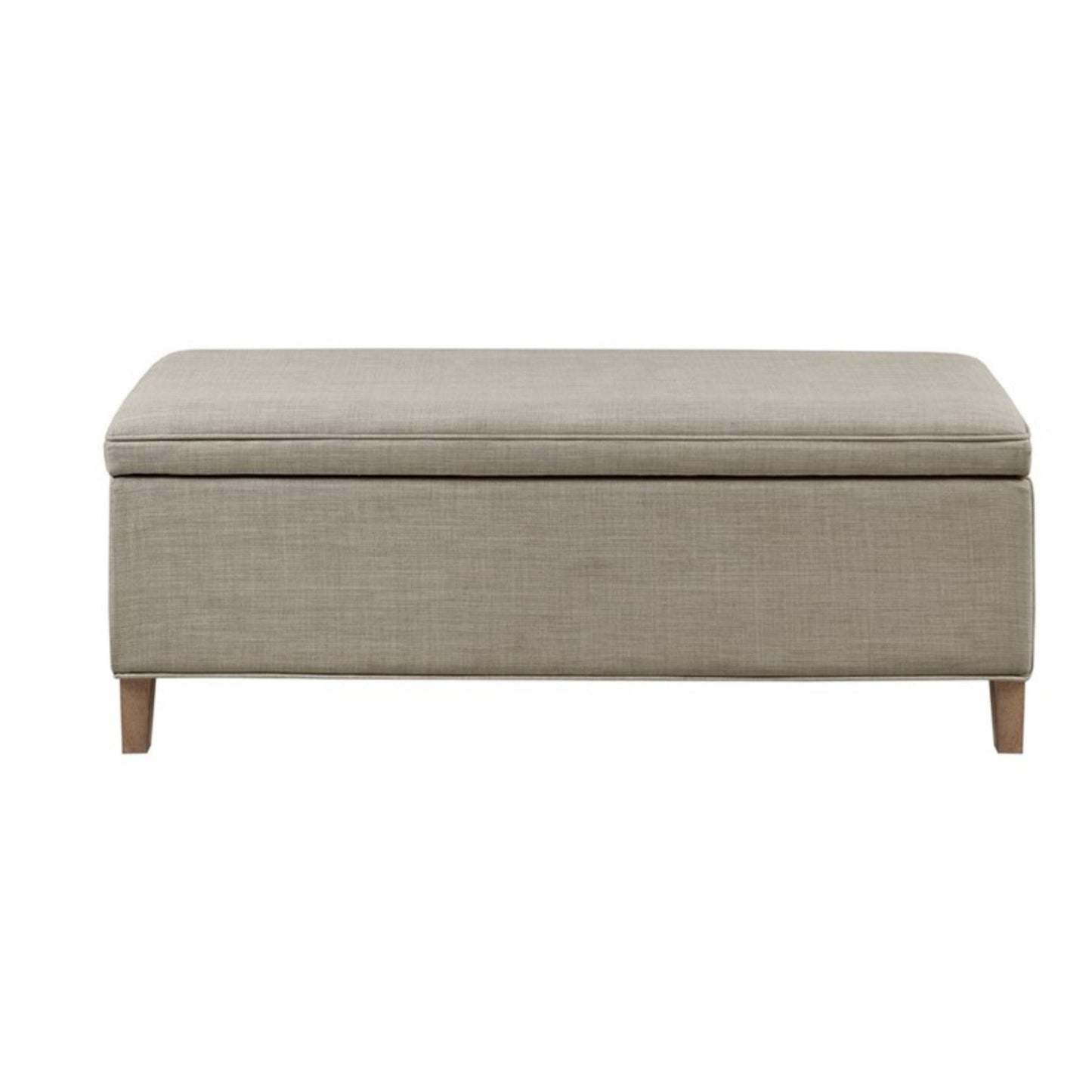 Caymus - Rectangular Soft Close Storage Bench - Light Gray - The Sleep Loft - Online Mattress Showroom NYC