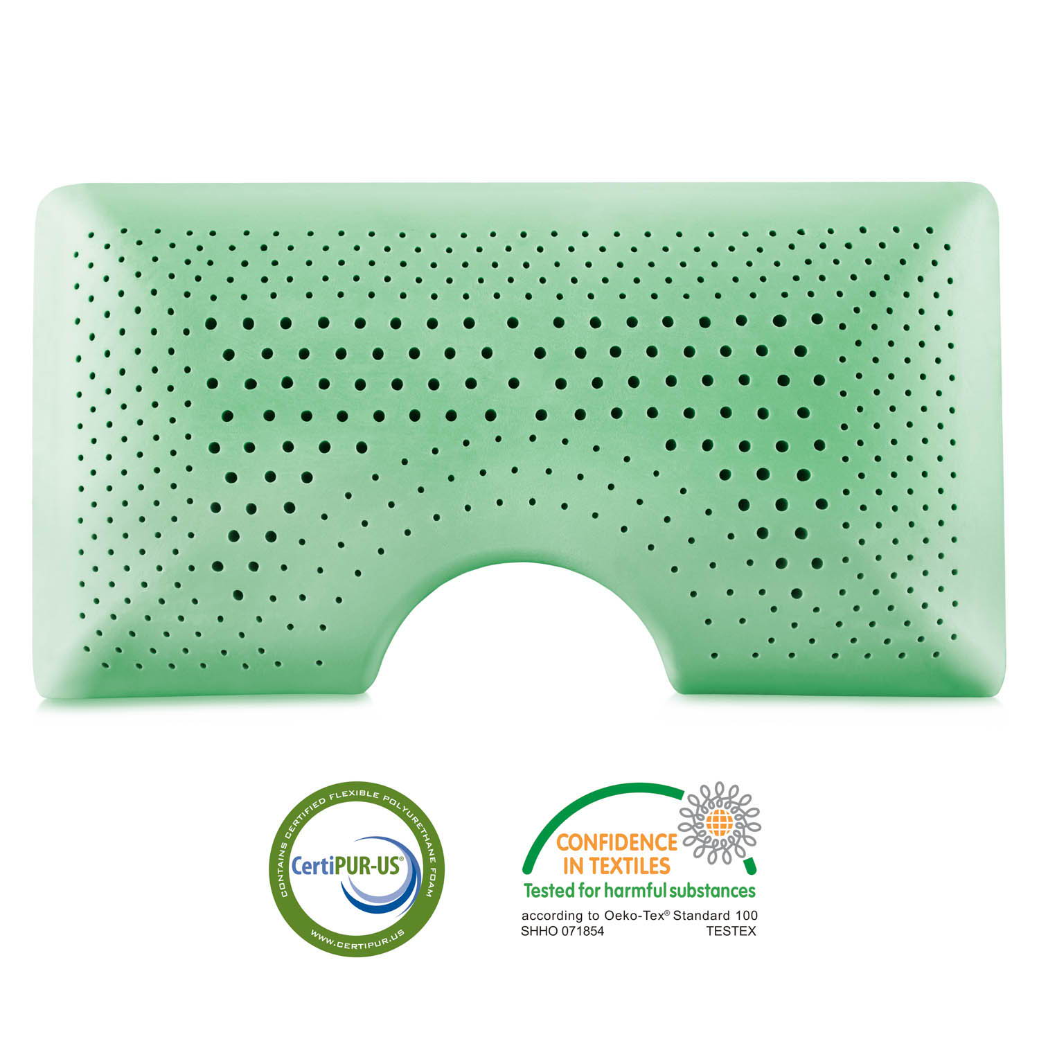 Shoulder Zoned Dough + Peppermint - Pillow - The Sleep Loft - Online Mattress Showroom NYC