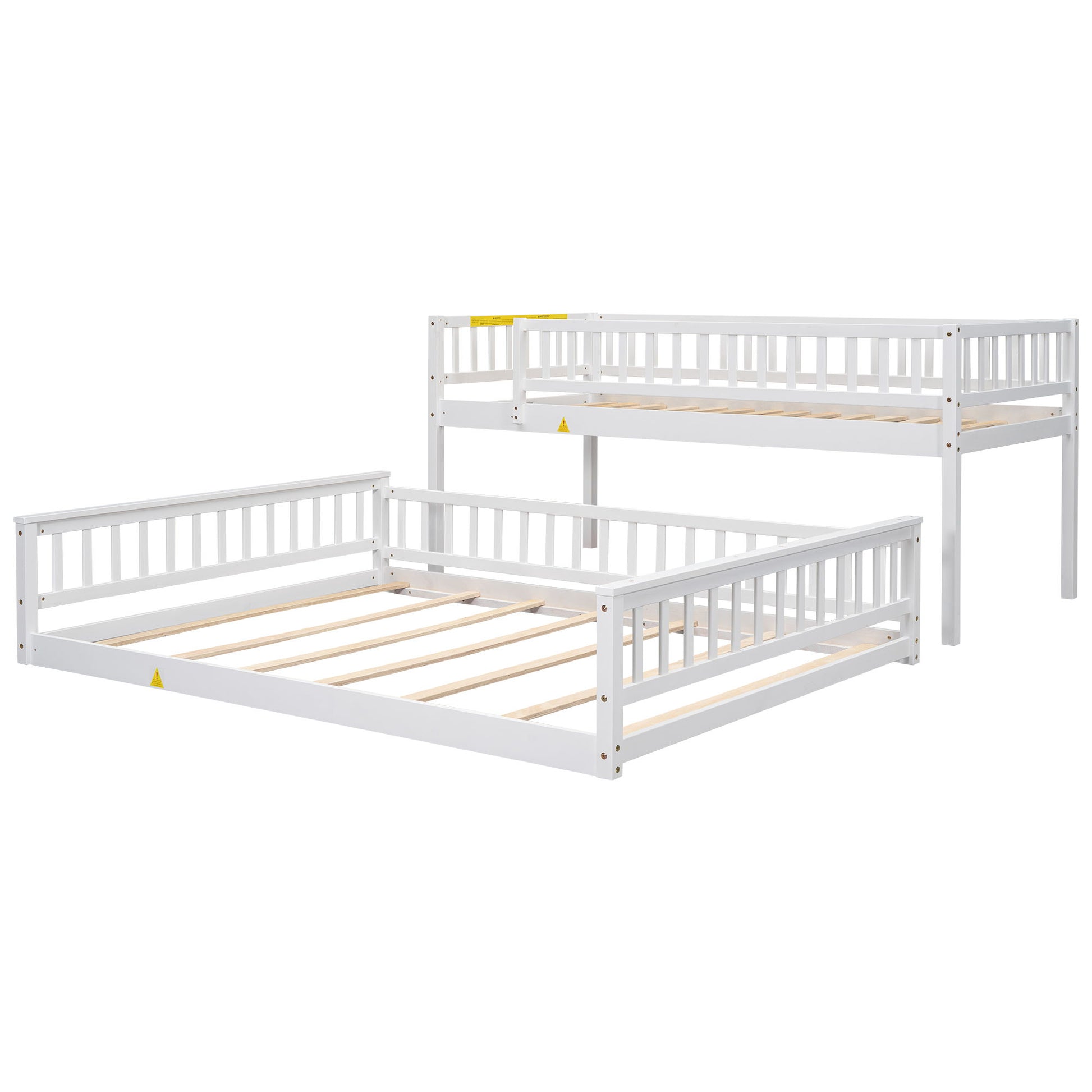 Bunk Bed With Ladder And Guardrails - The Sleep Loft - Online Mattress Showroom NYC