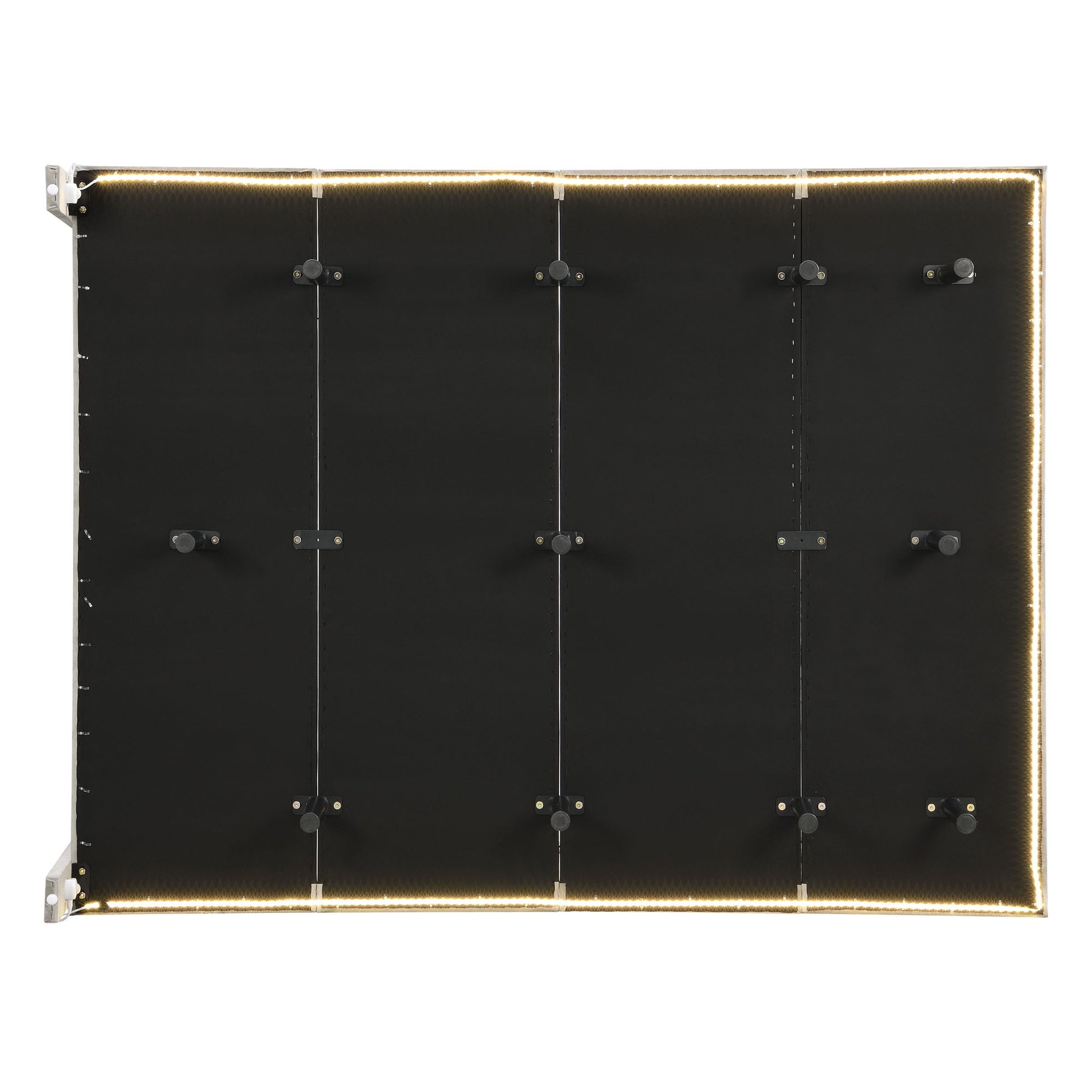 Upholstered Bed With Sensor Light And Headboard, Floating Velvet Platform Bed - The Sleep Loft - Online Mattress Showroom NYC