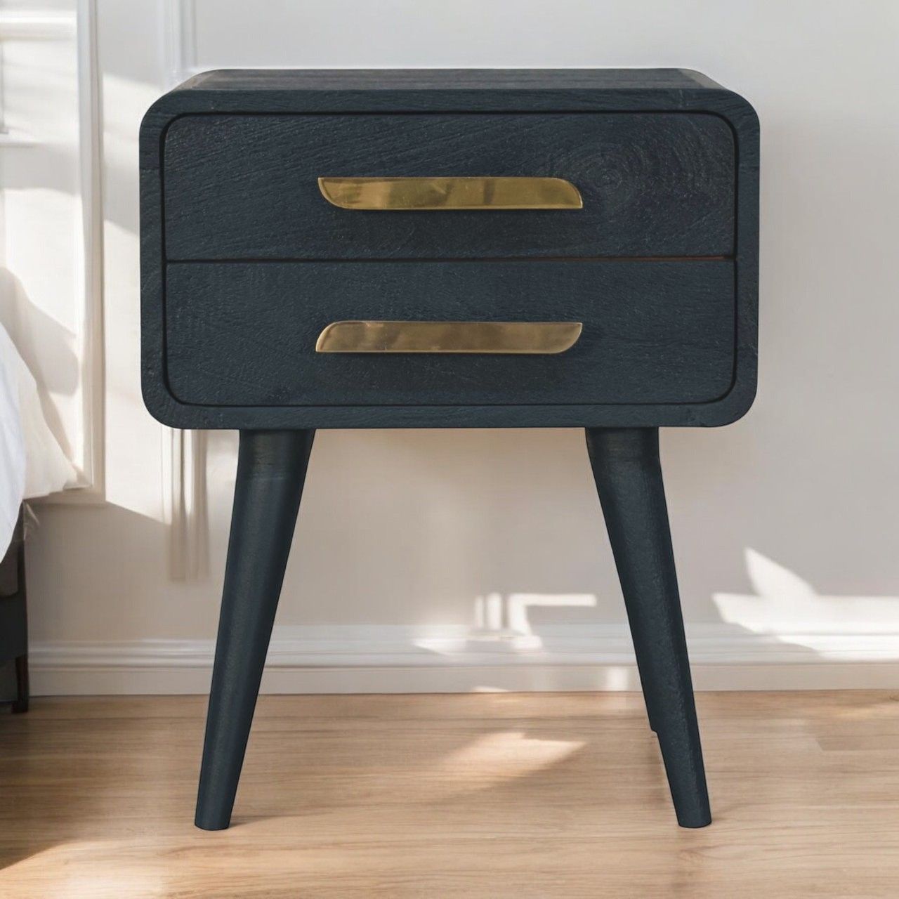Bedside Table - Teal - The Sleep Loft - Online Mattress Showroom NYC