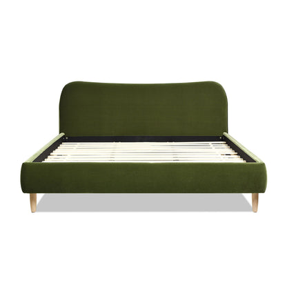 Roman - Curved Headboard Upholstered Platform Bed - The Sleep Loft - Online Mattress Showroom NYC