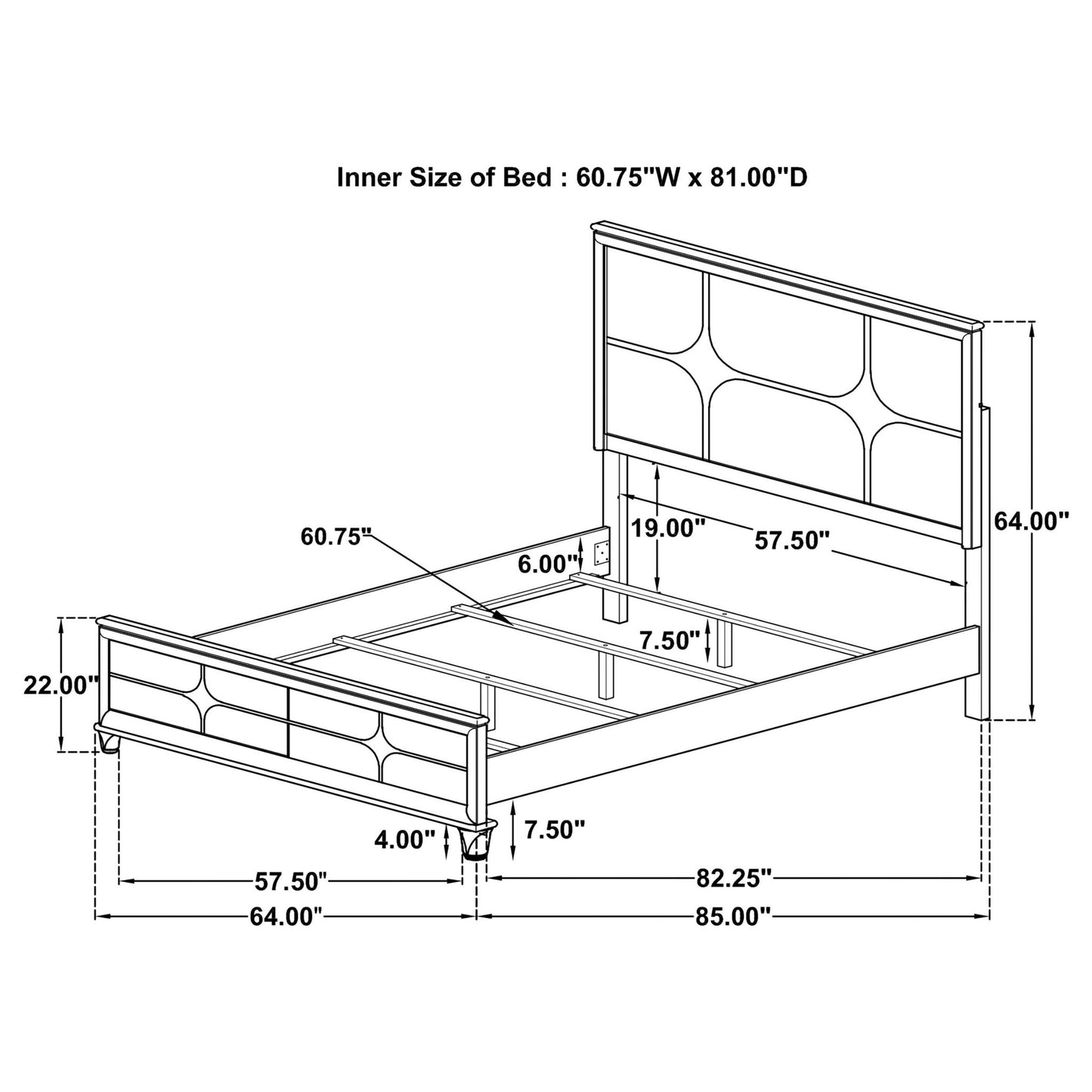 Gwendolyn - Queen Panel Bed With LED Headboard - White - The Sleep Loft - Online Mattress Showroom NYC