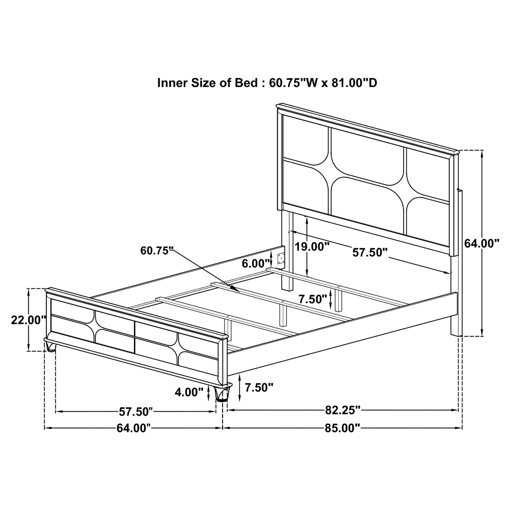 Gwendolyn - Queen Panel Bed With LED Headboard - White - The Sleep Loft - Online Mattress Showroom NYC