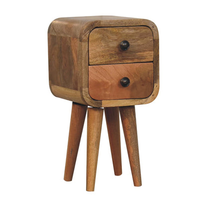Curved Nightstand, - The Sleep Loft - Online Mattress Showroom NYC