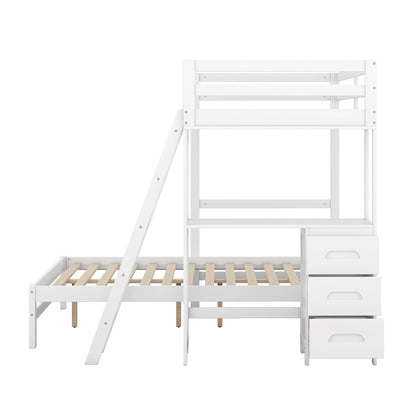 Bunk Bed With Built In Desk And 3 Drawers - The Sleep Loft - Online Mattress Showroom NYC