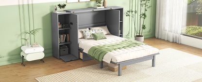 Murphy Bed With Shelves, Drawers And USB Ports - The Sleep Loft - Online Mattress Showroom NYC