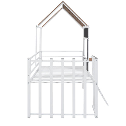 Loft Bed With Roof, Window, Guardrail, Ladder - The Sleep Loft - Online Mattress Showroom NYC