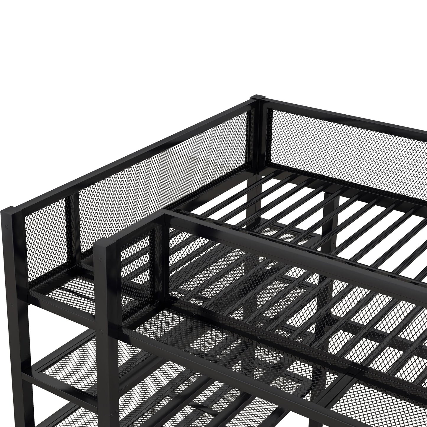 Loft Bed With 4 Tier Shelves And Storage - The Sleep Loft - Online Mattress Showroom NYC