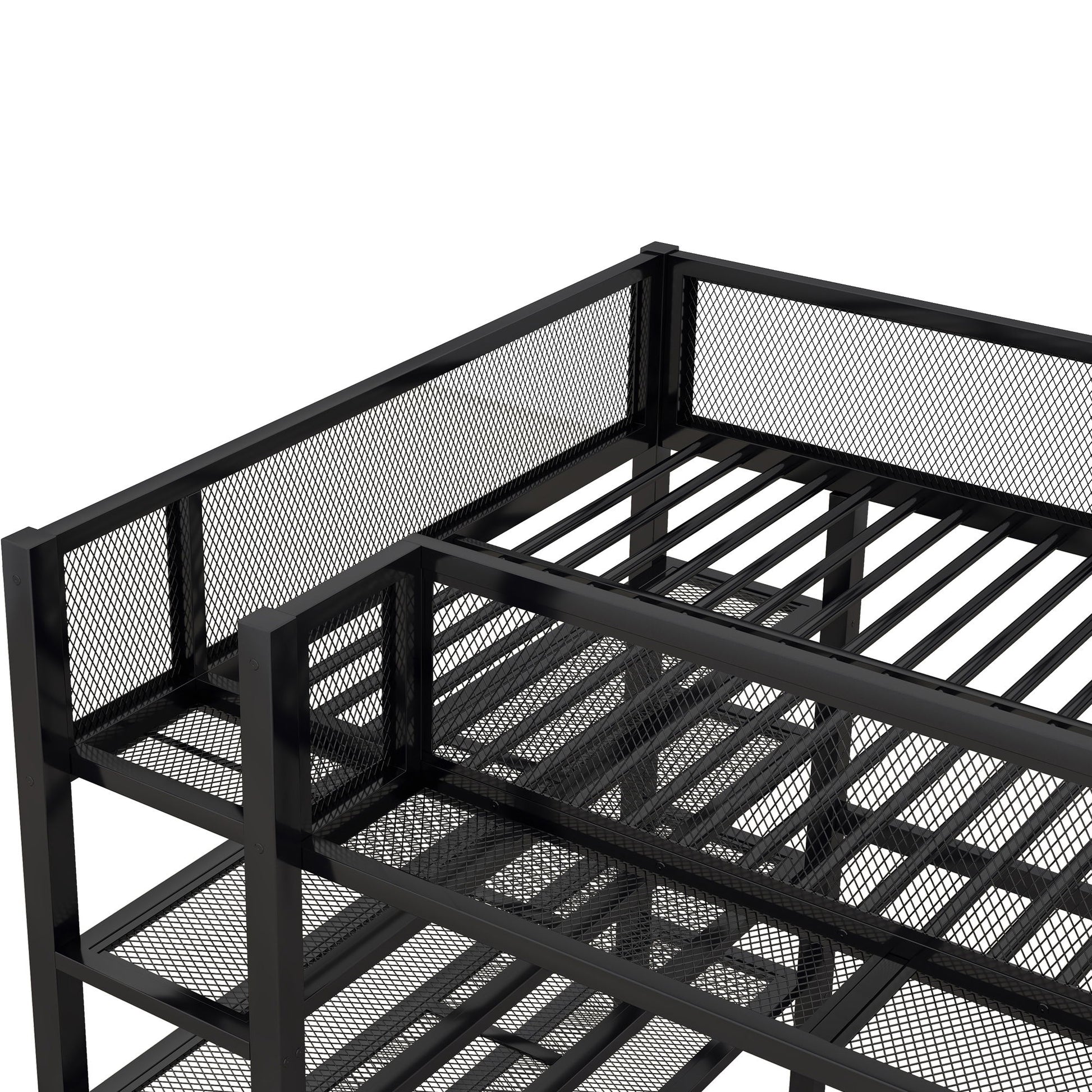 Loft Bed With 4 Tier Shelves And Storage - The Sleep Loft - Online Mattress Showroom NYC