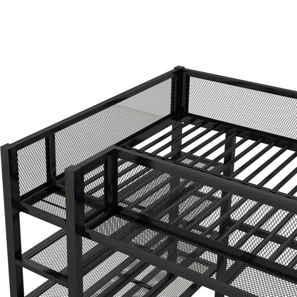 Loft Bed With 4 Tier Shelves And Storage - The Sleep Loft - Online Mattress Showroom NYC