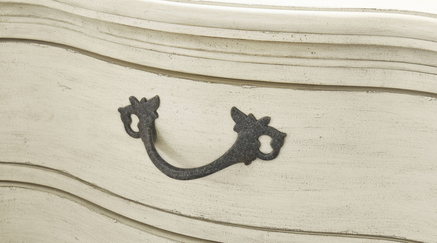 Arlendyne - Three Drawer Night Stand - Antique White - The Sleep Loft - Online Mattress Showroom NYC