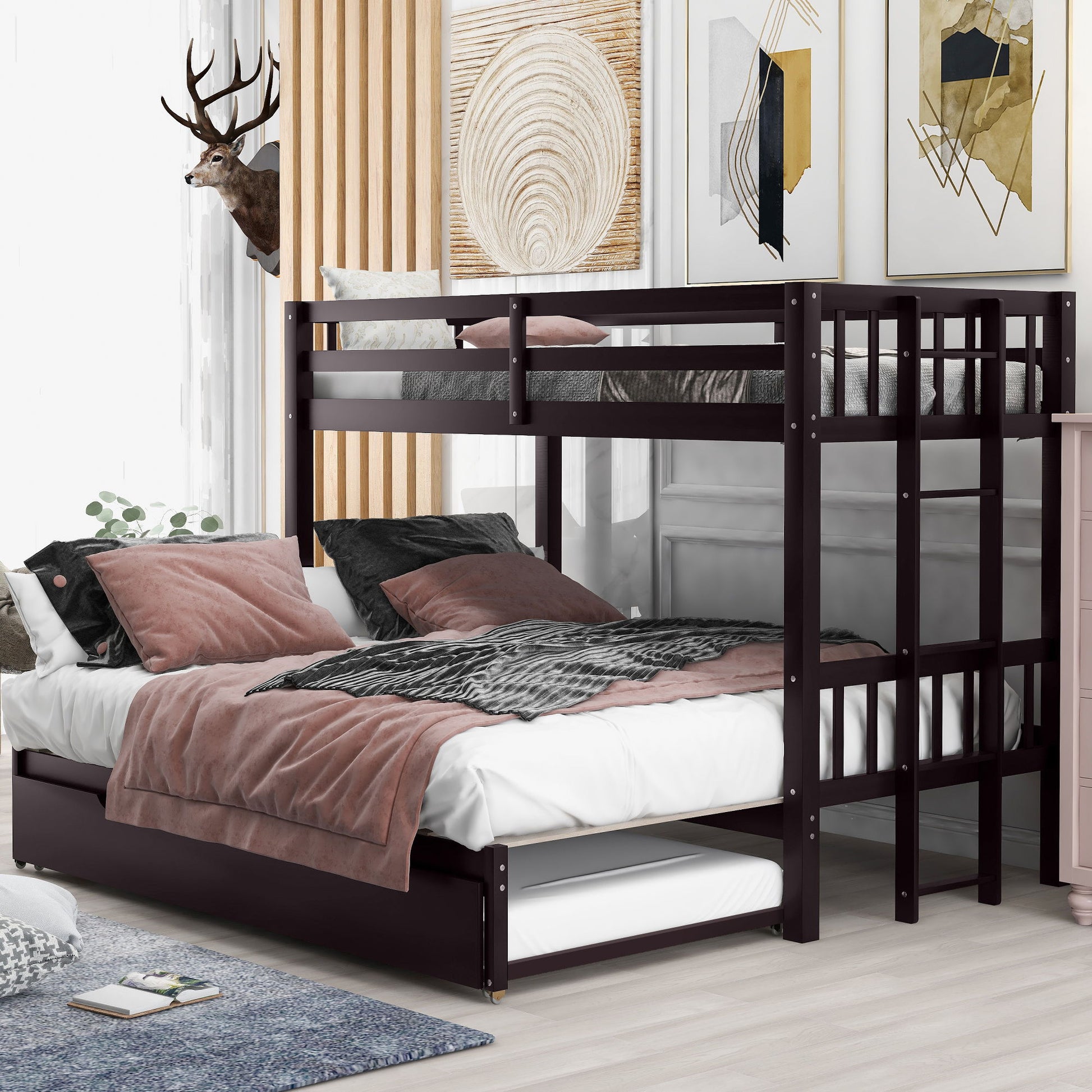 Smooth Mobility Bunk Bed With Trundle - The Sleep Loft - Online Mattress Showroom NYC