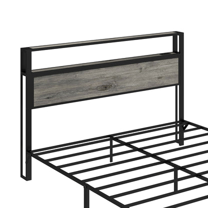 Bed Frame With RGB LED Light And Charging Station - The Sleep Loft - Online Mattress Showroom NYC