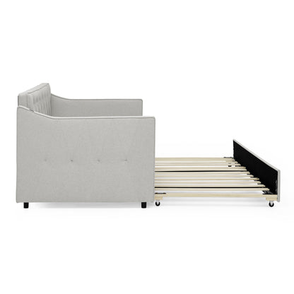 Daybed With Pop Up Trundle And USB Charging Armrest - The Sleep Loft - Online Mattress Showroom NYC