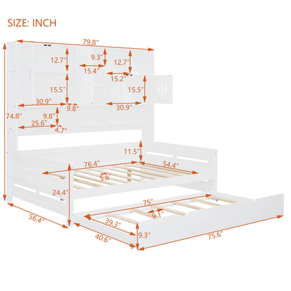 Daybed With All-In-One Cabinet And Shelf - The Sleep Loft - Online Mattress Showroom NYC