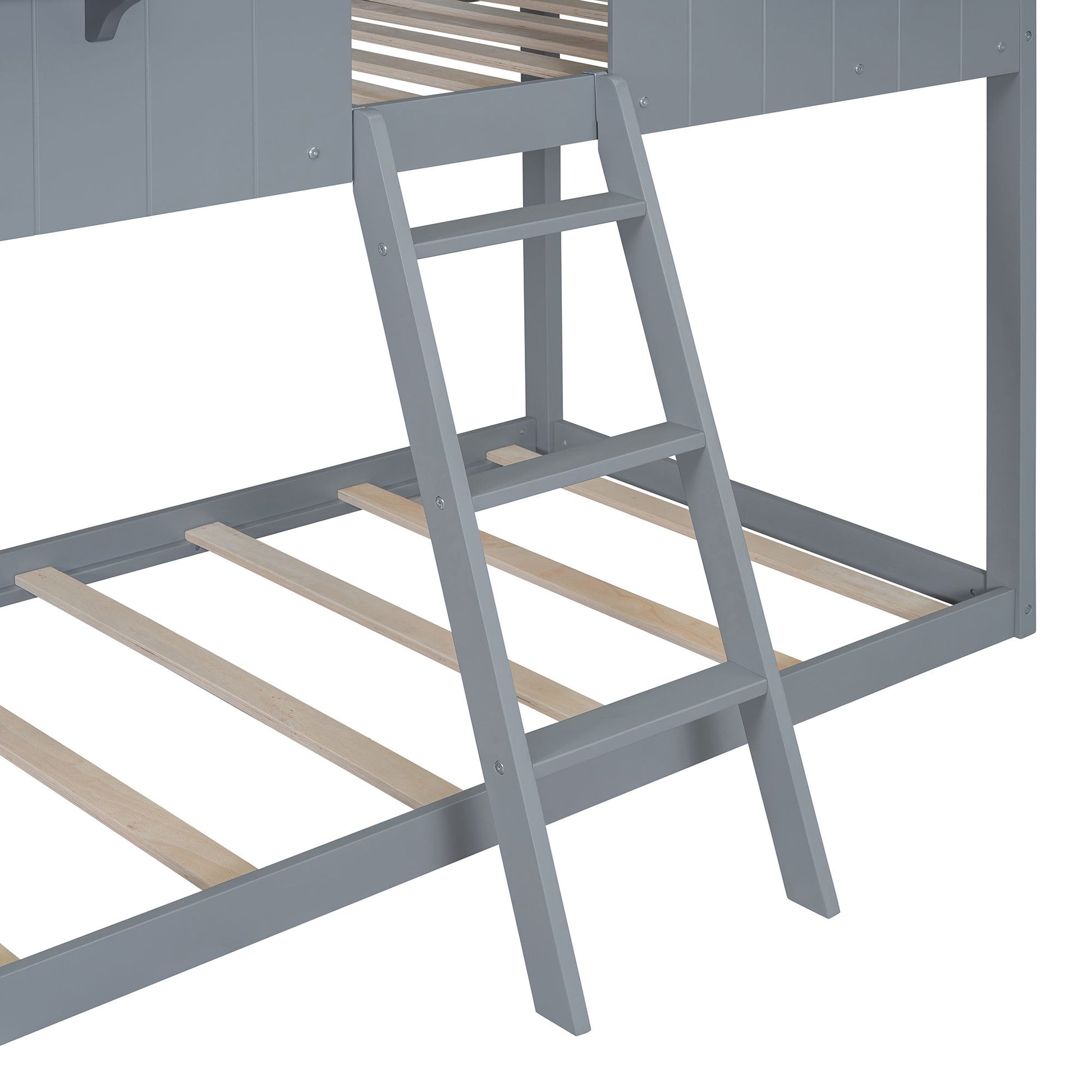 Twin Over Twin Bunk Bed With Roof, Window, Guardrail, Ladder - The Sleep Loft - Online Mattress Showroom NYC