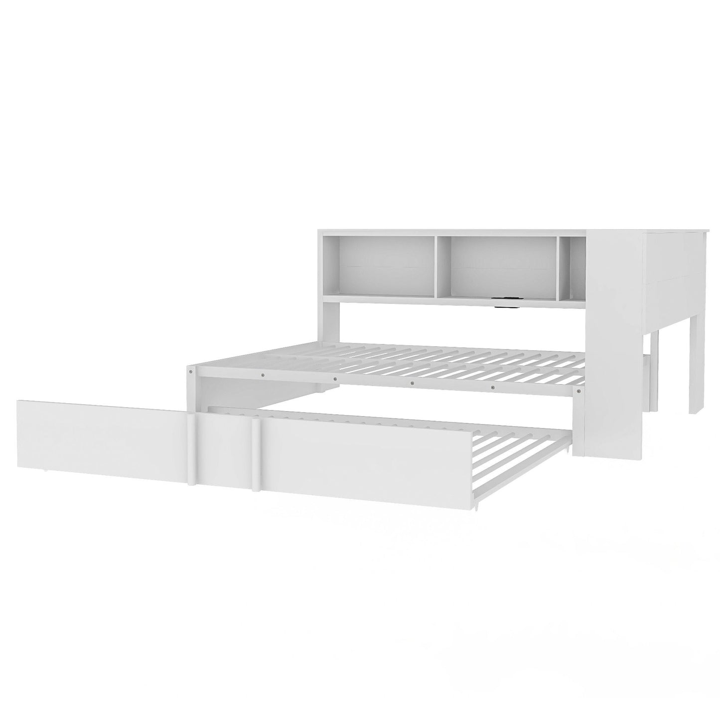 Daybed With Trundle, Storage Cabinets And USB Ports - The Sleep Loft - Online Mattress Showroom NYC