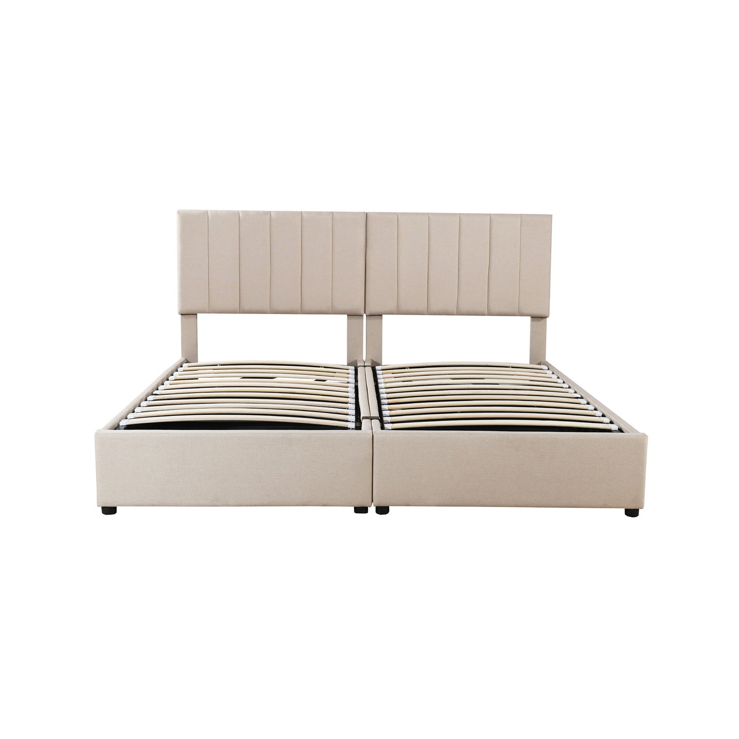 Upholstered Platform Bed With A Hydraulic Storage System - The Sleep Loft - Online Mattress Showroom NYC