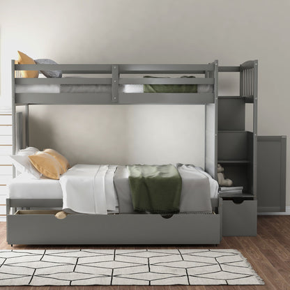 Bunk Bed, Convertible Bottom Bed, Storage Shelves And Drawers - The Sleep Loft - Online Mattress Showroom NYC