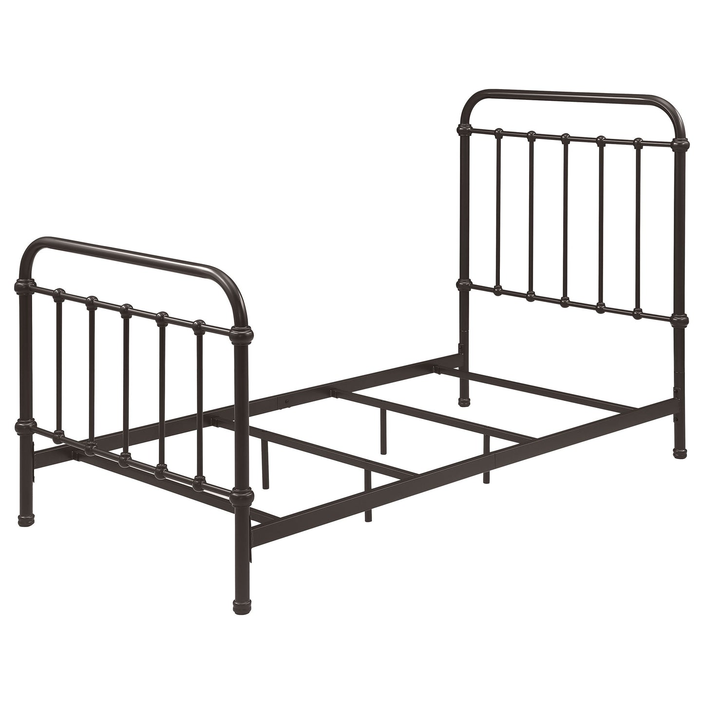 Twin Panel Bed With Ornate Design - Bronze - The Sleep Loft - Online Mattress Showroom NYC