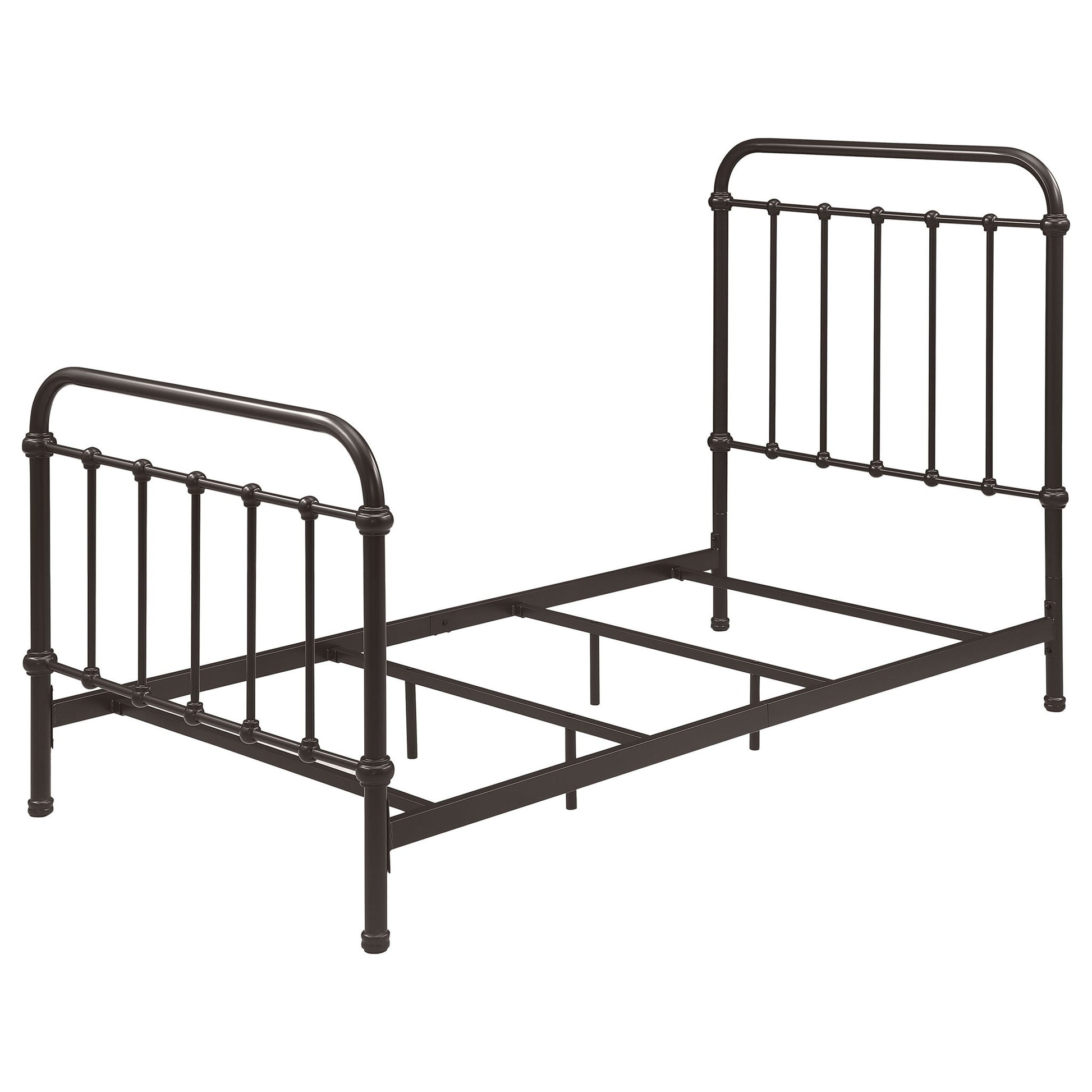 Twin Panel Bed With Ornate Design - Bronze - The Sleep Loft - Online Mattress Showroom NYC