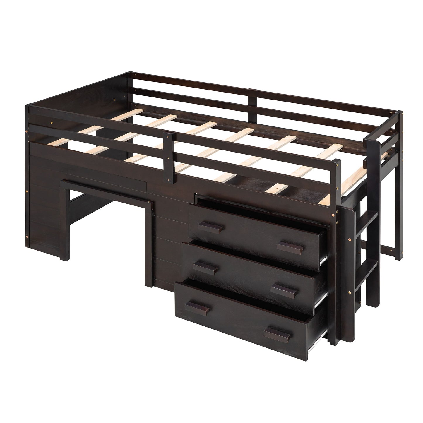Loft Bed With Cabinet And Shelf - The Sleep Loft - Online Mattress Showroom NYC