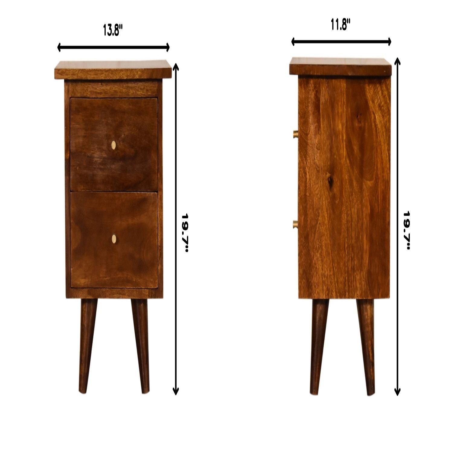 Bedside Table - Chestnut - The Sleep Loft - Online Mattress Showroom NYC