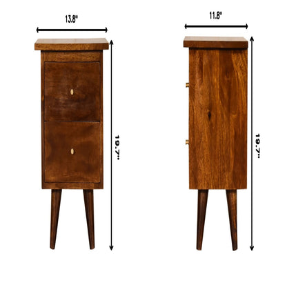 Bedside Table - Chestnut - The Sleep Loft - Online Mattress Showroom NYC