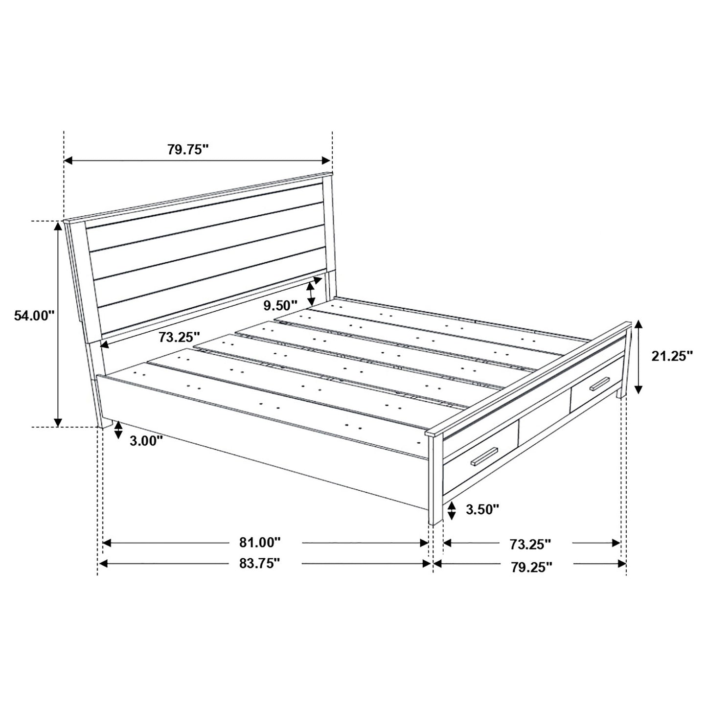 Greely - Eastern King Storage Bed - Brown - The Sleep Loft - Online Mattress Showroom NYC