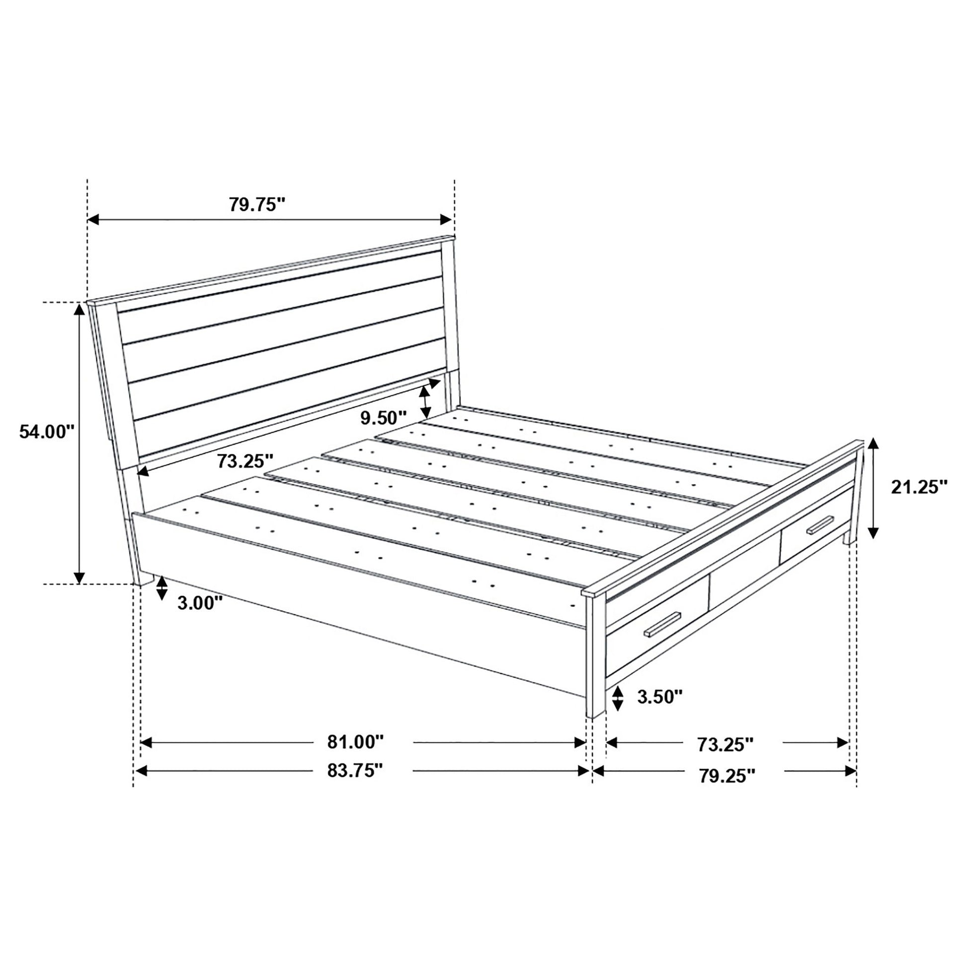 Greely - Eastern King Storage Bed - Brown - The Sleep Loft - Online Mattress Showroom NYC