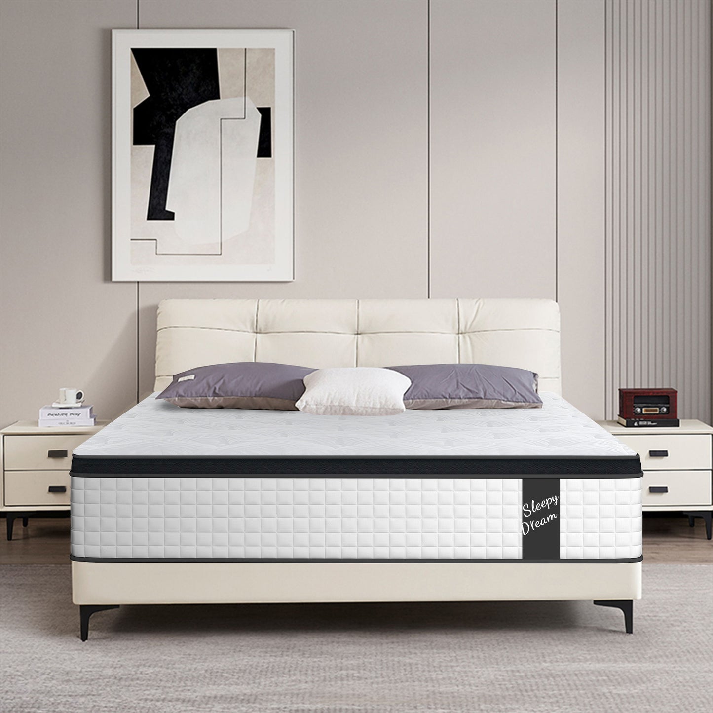 12" Hybrid Mattress Individual Pocket Spring, 7 Zoned Memory Foam - The Sleep Loft - Online Mattress Showroom NYC