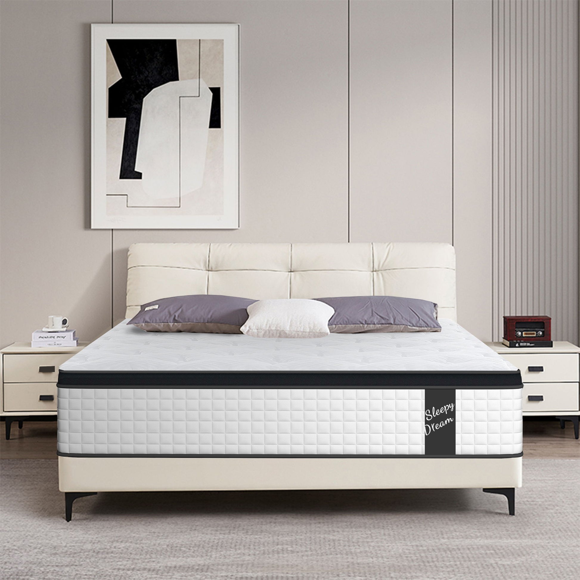 12" Hybrid Mattress Individual Pocket Spring, 7 Zoned Memory Foam - The Sleep Loft - Online Mattress Showroom NYC