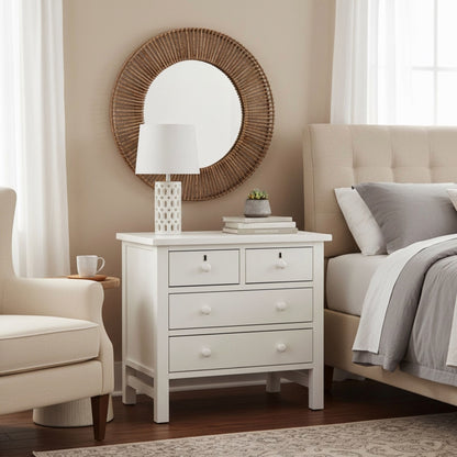 Georgina - 4 Drawer Storage Nightstand - The Sleep Loft - Online Mattress Showroom NYC
