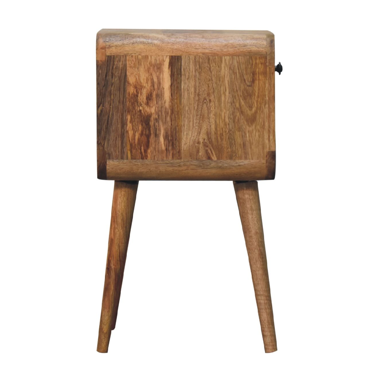 Mini Chestnut Curve Lower Bedside Nifhtstand - The Sleep Loft - Online Mattress Showroom NYC