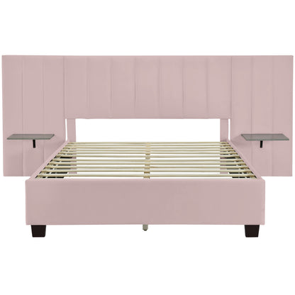 Upholstered Platform Bed With Big Headboard - The Sleep Loft - Online Mattress Showroom NYC