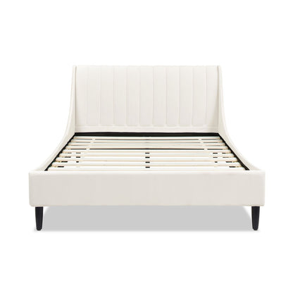 Aspen - Vertical Tufted Modern Headboard Platform Bed Set - The Sleep Loft - Online Mattress Showroom NYC