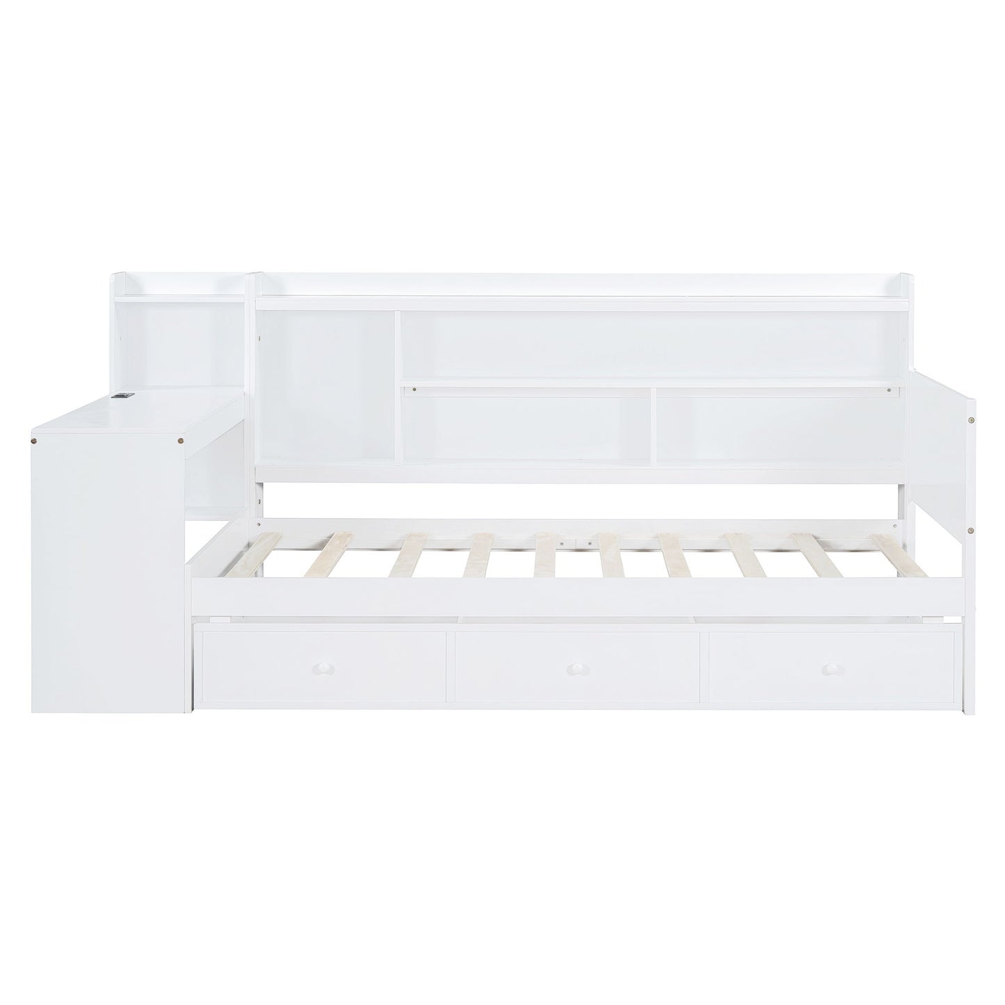 Daybed With 3 Drawers USB Ports And Desk - The Sleep Loft - Online Mattress Showroom NYC